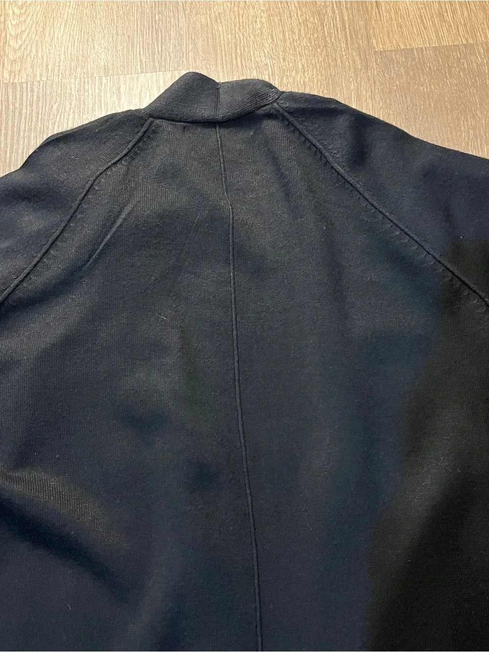 89th + Madison Black Open-Front Longline Duster Cardigan (S)